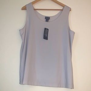 CHICOS tank, off white/cream. Sleeveless